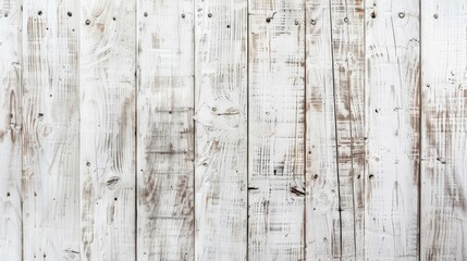 Wall Mural - Vintage white wooden background with space for text Texture of rustic wood