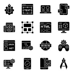 Set of Designing and Programming Solid Icons

