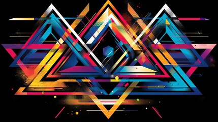 Wall Mural - Abstract Triangle Pattern