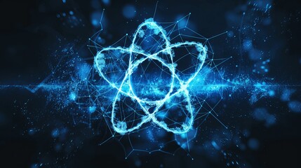 Digital Atom Illustration