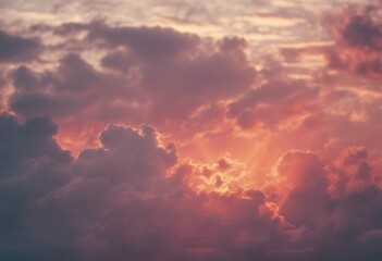 Poster - 'bright sunrise clouds Colorful'