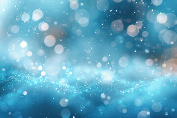 Abstract Blue Bokeh Background