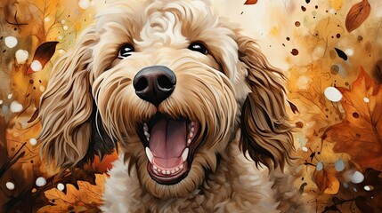 Poster - goldendoodle 