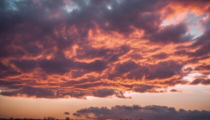 Poster - 'sunset clouds Colorful sky'