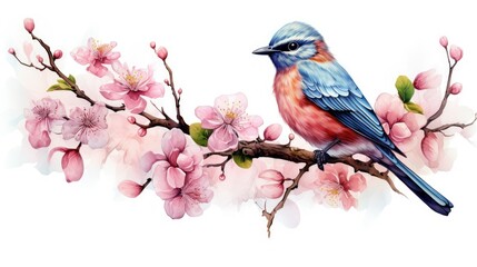 Wall Mural - A beautiful little bird 