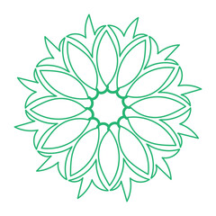 Sticker - Flower Line Art for tattoo design