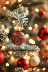 Wall Mural - Christmas decorations on an Christmas tree