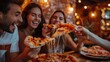 © IKM - Friends sharing pizza dinner