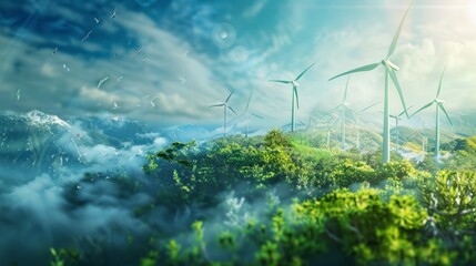 a concept of renewable energy policy and international collaboration for a greener planet. sustainab