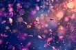 © tiena - Abstract background with a falling confetti. AI generative