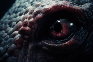 Poster - close-up of a reptile's eye