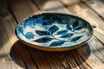 Sticker - Decorative ceramic bowl with floral pattern