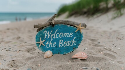 Wall Mural - Welcome to the beach