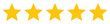 © Auguste Lange - 5 star rating yellow vector