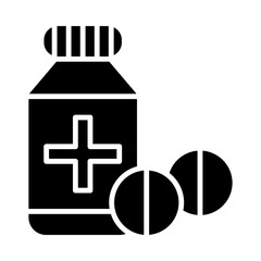 Wall Mural - Painkiller glyph icon