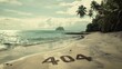 © Alex Bayev - Tropical Island with 404 Error in Sand