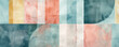 © AI_images_for_people - Modern watercolor pattern with a minimalist geometric design, using muted Pantone tones like blush pink, misty blue, and light olive to create a tranquil and balanced composition.