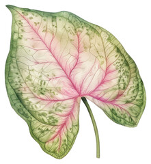 Poster - PNG Caladium leaf blossom flower plant.