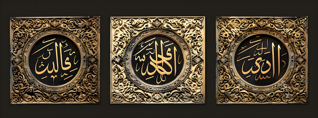 Wall Mural - islamic arabic calligraphy wall decoration