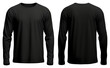 © Rawpixel.com - Blank black long sleeve mockup clothing apparel t-shirt.