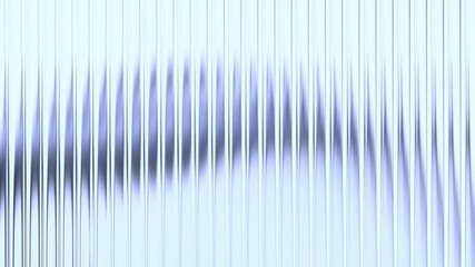 Wall Mural - abstract 3d render, background animation with reeded glass effect, 4k seamless looping video