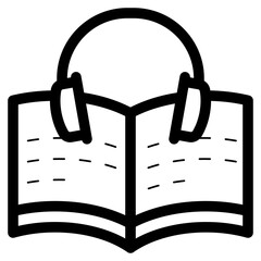 Poster - listening audiobook icon