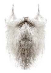 Wall Mural - Long white beard close-up