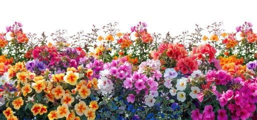 Sticker - PNG Colorful vibrant blooming garden flowers