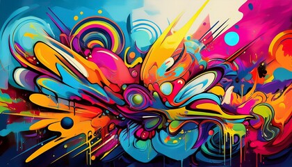 Canvas Print - abstract colorful background