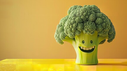 Wall Mural - International Friendship Day celebration with fresh broccoli