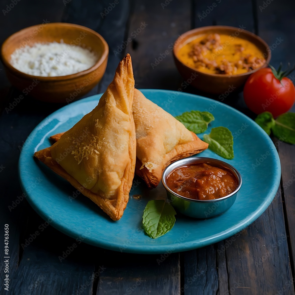 Samosa, Spiced potato-filled pastry, crispy, Savory, popular Indian ...