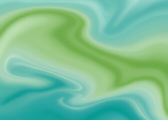 Sticker - Abstract watercolor paint background with teal color blue and green with liquid fluid texture