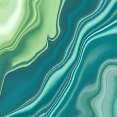 Poster - Abstract art teal blue green gradient paint background with liquid fluid grunge texture wallpaper for design.