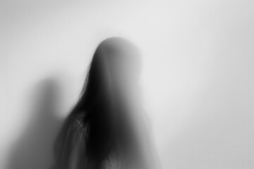 Wall Mural - png mysterious blurred silhouette portrait