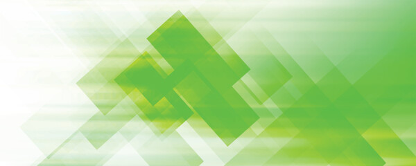 Wall Mural - Abstract square shapes green background