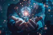 © Prompt2image - A person's hands hold a glowing lightbulb, symbolizing the potential for digital transformation to bring about new ideas and innovation