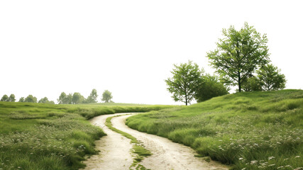 Wall Mural - PNG Serene countryside path landscape wallpaper