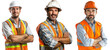 © PNG Land - construction worker man isolated on a transparent background