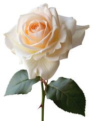 Sticker - PNG  Elegant white rose bloom