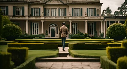 Wall Mural - Gardener of a mansion.