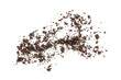 © Graphic Resources - soil powder and dust pile, brown dirt ground powder, graphic element isolated on a transparent background