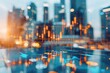 © Pungu x - Management of index funds for private equity ventures selective focus, wealth management, futuristic, Composite, city skyline backdrop