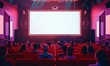 © Da - Title:Modern Cinema Experience: Empty Screen Anticipation in Luxurious Theater. Red Velvet Seats Await Moviegoers in Contemporary Auditorium, Showcasing Premium Entertainment Venue Design in 4K AI-G