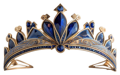 Wall Mural - Elegant blue gemstone tiara