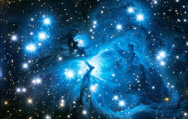 Wall Mural - cosmos background with stars and nebula in outer space, constellation galaxy