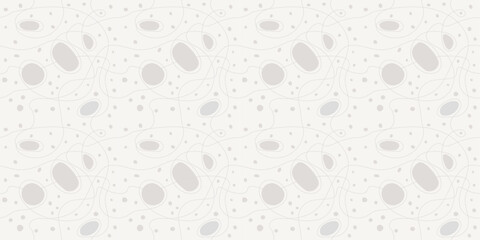 Poster - Seamless pattern of shapeless spots and twisted lines directed in a random direction.