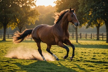 beautiful Anglo-Arabian Horse breed.