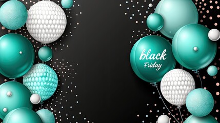 Black Friday Balloon Background