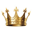 © NT clip art only - gold crown king queen isolate cut out transparent background.