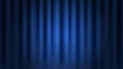 Wall Mural - abstract blue curtains